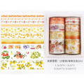 Stationery Tape 10pcs/box Japanese Kawaii Cartoon Masking Washi Tapes for Scrapbooking Decoration